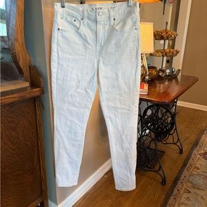 J.Crew White Toothpick Jeans